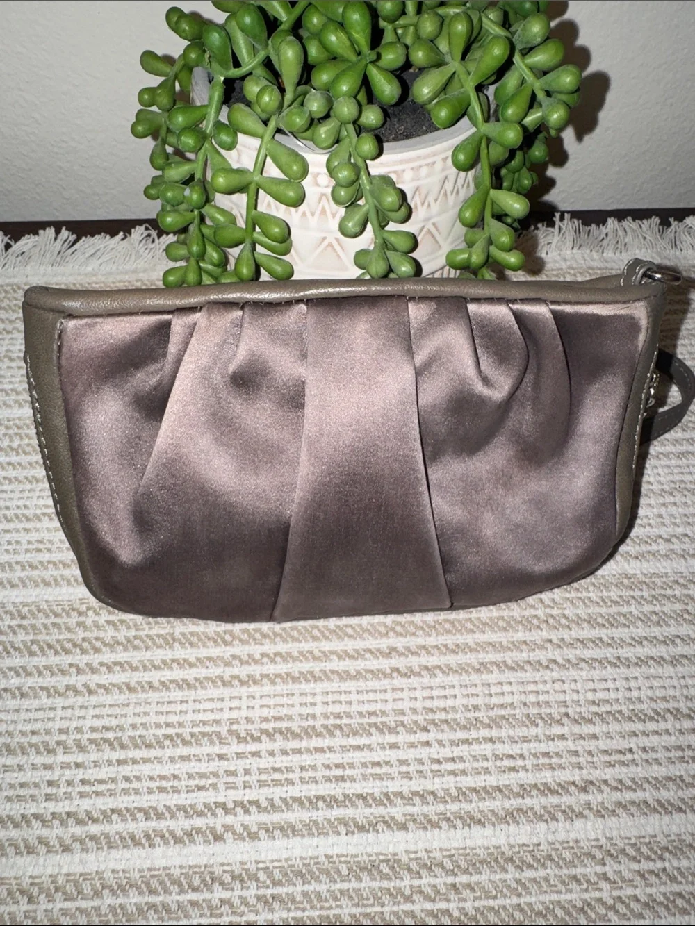 Tory Burch Satin Wristlet